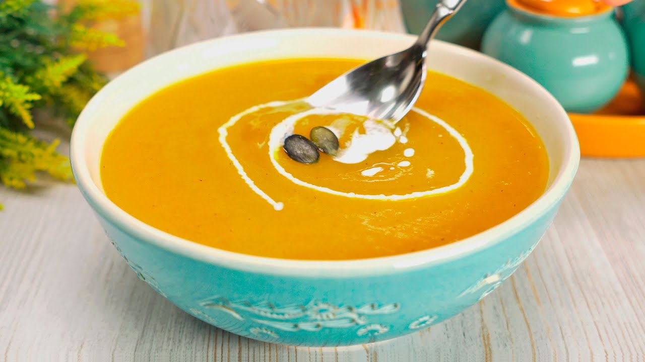 ⁣Creamy Pumpkin Soup. Recipe by Always Yummy!