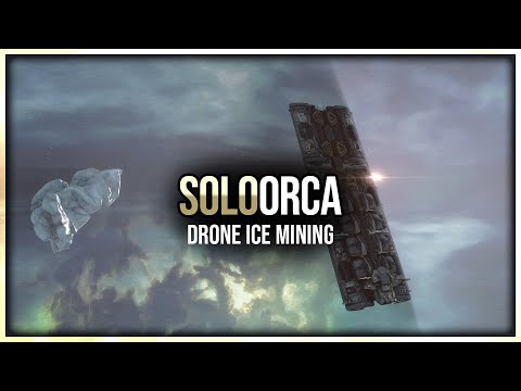 Eve Online - Solo Orca - High Sec Drone Ice Mining