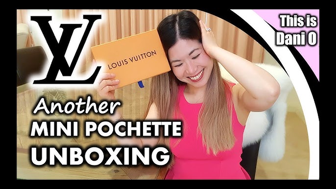 Louis Vuitton Holiday 2020 Mini Pochette in Damier Ebene Unboxing / Close  Up 