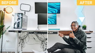 My NEW 2022 Gaming/Productivity Setup | Cable Managing A Standing Desk