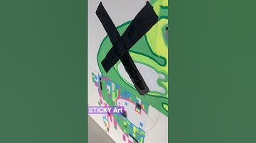 1 Character in 4 Different Styles with POSCA Markers (Part 3 X-ray)￼ #shorts #art #satisfying