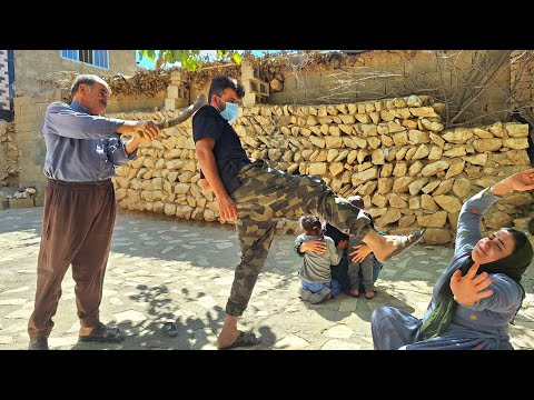 Brutal Attack By The Elderly Couple S Son On Razieh And Her Children 