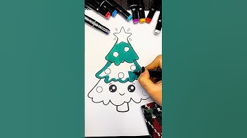 Best Christmas Tree Creative Coloring 🎄#tree #christmas #shorts #foryou #drawing