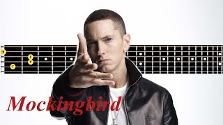 EMINEM intro - Mockingbird. Acoustic guitar lesson note tabs EMINEM intro - Mockingbird. Acoustic guitar lesson note tabs