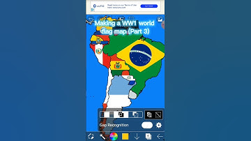 Making a WW1 world flag map (part 3) South America