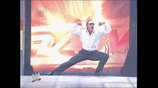 Triple H Mocks Hbk Entrance And Meets Brock Lesnar - Raw 26 August 2002