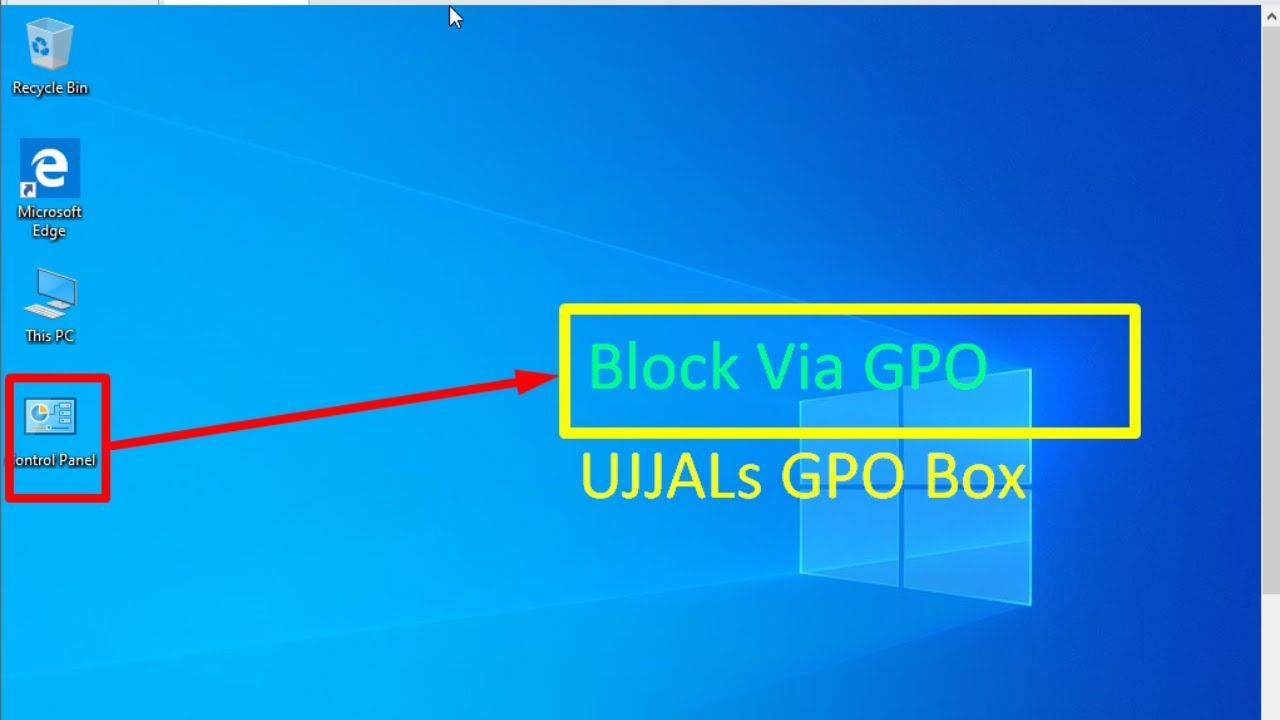 Block Control Panel Via GPO | Windows Server | Bangla - YouTube