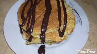 اسهل طريقة لعمل البان كيك مع صوص شيكولاته خرافي /pan cake with chocolate sauce??