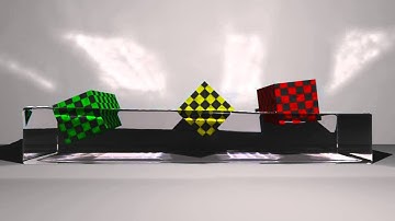 Liquid-Gas-Solid Flow Simulation: Stable Floating Positions of Box-Shaped Particles