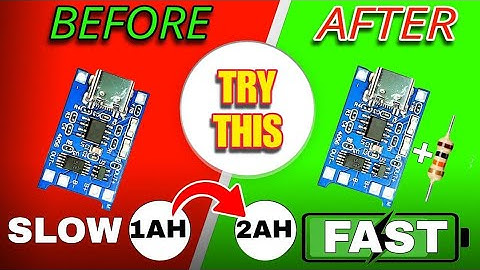 "TP4056 Ko Upgrade Karo ⚡ Charging Speed 2X Fast Banao | 1A Se 2A Trick!"