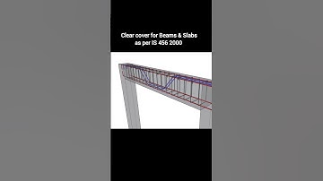 Clear cover for Beams and slabs as per IS 456 2000 #civiltutor