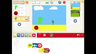 How to make the Chrome Dinosaur game in Scratch Jr screenshot 3