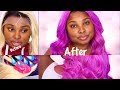 WATER COLOR METHOD ON A WIG!  HOW I DYE MY HAIR WITH WATER - Ft. Alibliss.com
