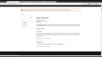 Drupal 7 Search 404 Module - Daily Dose of Drupal episode 64