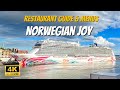 Norwegian joy tour dining guide menus food photos  restaurants  ncl joy food tour