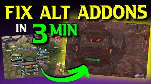 FIX ALT ADDONS FAST in WoW Dragonflight