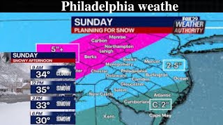 Philadelphia weather How much will it snow on Sunday Timing totals and more