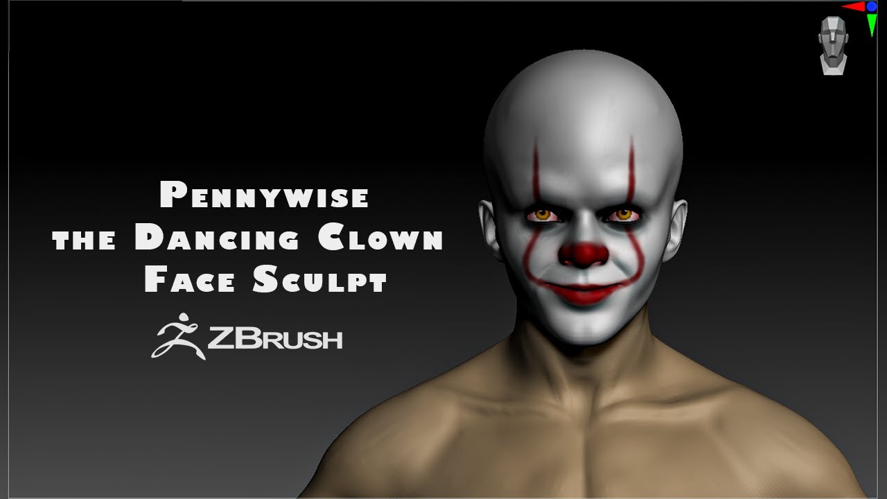 Pennywise The Dancing Clown | Face Sculpt | Zbrush - YouTube