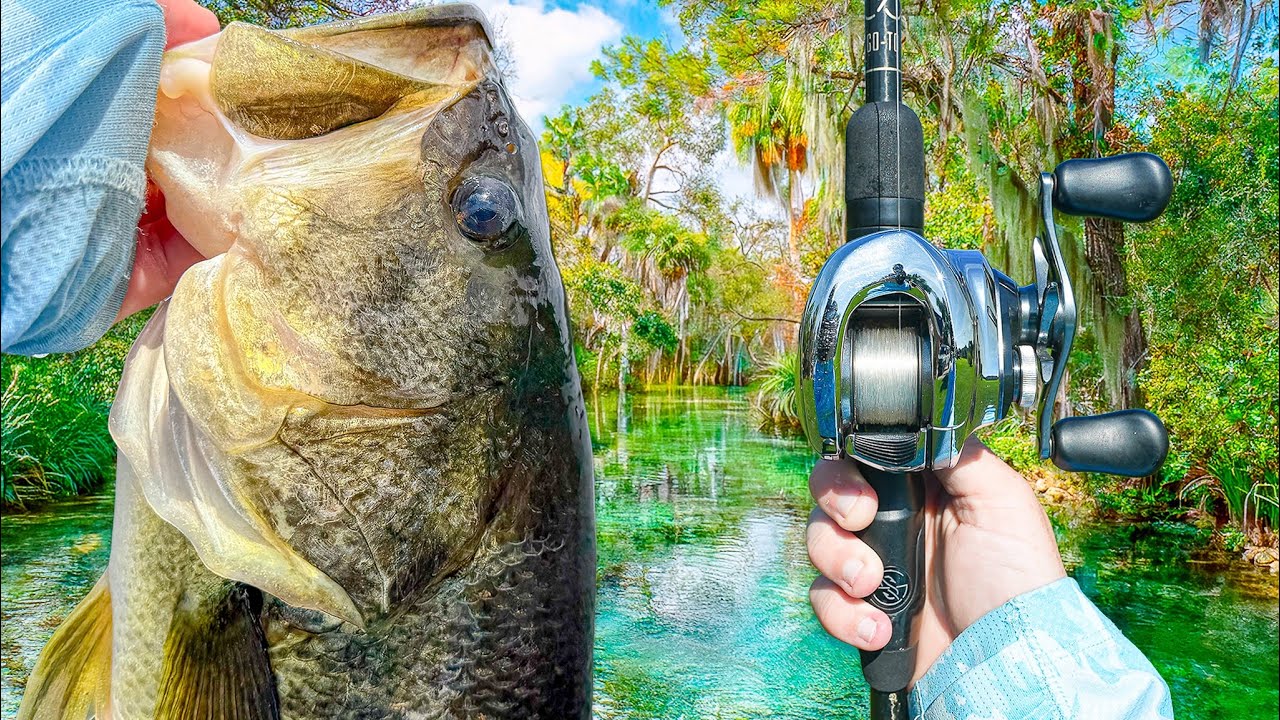 Fishing A SECRET Lagoon FULL Of Double Digit Bass! Fishing A SECRET Lagoon FULL Of Double Digit Bass!