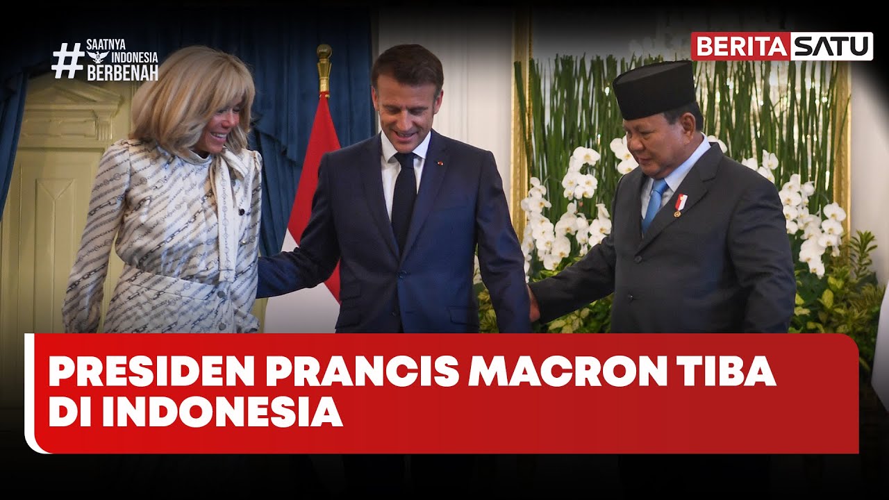 Gandeng Istri, Presiden Prancis Macron Tiba di Indonesia | Beritasatu