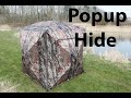 Popup hide for bird photography