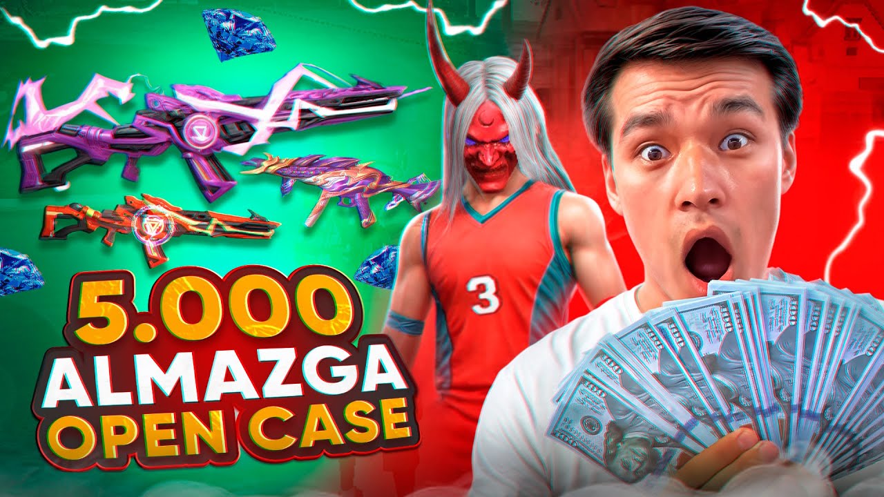 5000 ALMAZGA AKKAUNT PROKACHKA FREE FIRE SECRETLAR 😱🤯
