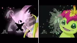 Gatomon and Hawkmon Armor Digivolution