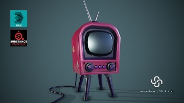 Modeling, Unwrap & Texturing Stylized Retro Tv - Part2 [Unwrap]