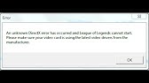 ▻How to fix LoL DirectX Error in 5 STEPS [2016] - YouTube
