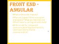 TCS Angular Interview Questions - 2 to 6 yrs - UI UX Docs Shorts