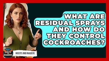 What Are Residual Sprays And How Do They Control Cockroaches? - Insects and Invaders