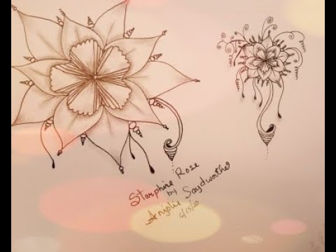 Come fare 5 Point Flower equidistanti ~ Starphire Rose Tutorial ~ Zendoodle 2020