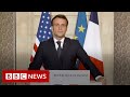 French president macron condemns us attack  bbc news