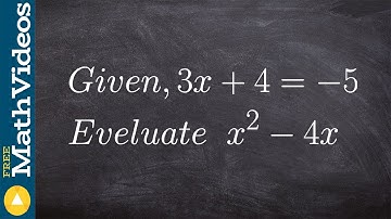ACT SAT Prep Learn how to evaluate an expression for a given value
