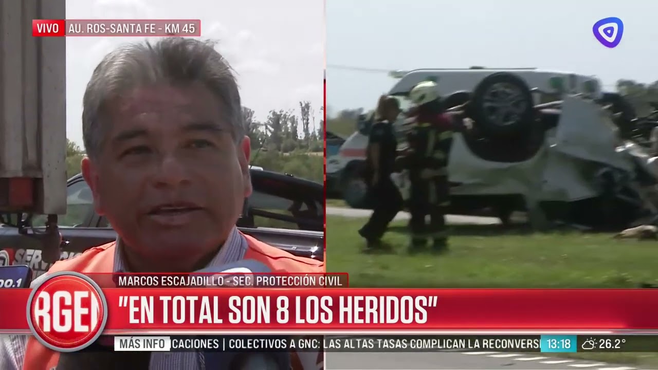 Siniestro vial fatal entre Oliveros y Maciel