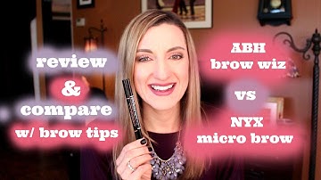 Review & Compare Anastasia Brow Wiz vs Nyx Micro Brow w/ tips