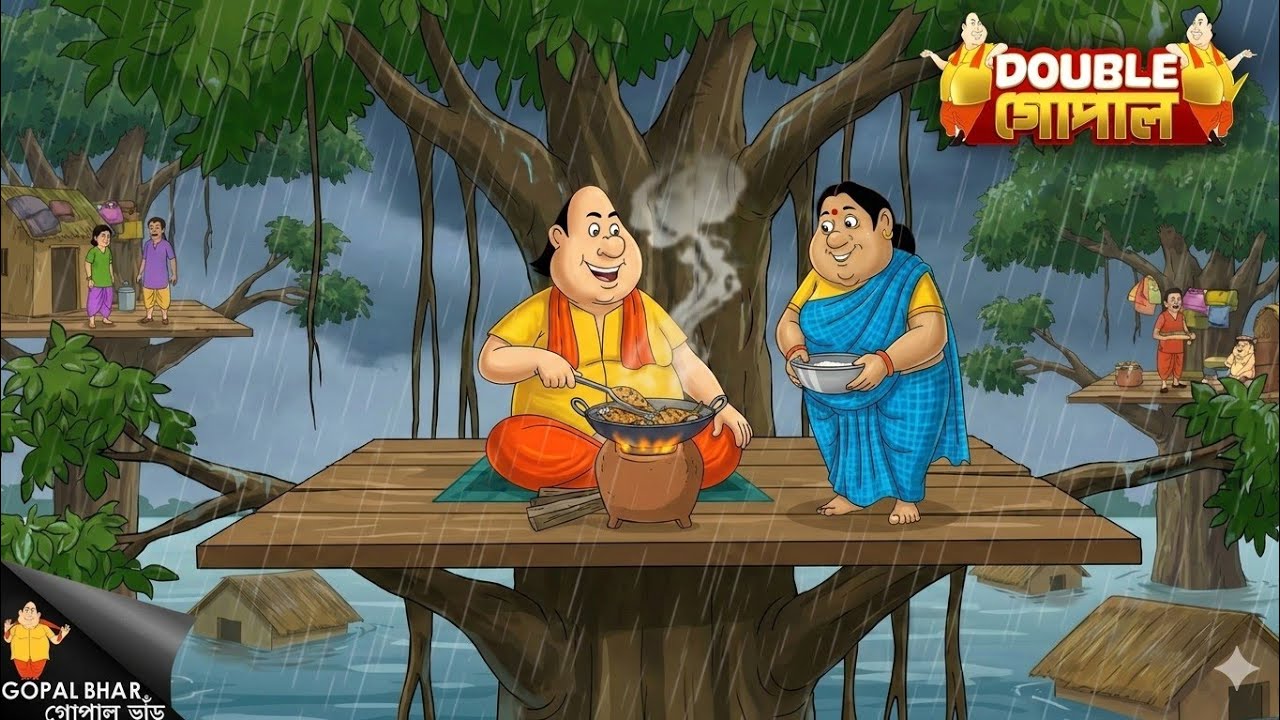 বৃষ্টির সময় গাছের উপর তৈরি রান্নাঘর গোপালের অসাধারণ জুগাদ! Gopal bhar New Episode 2026