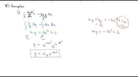 1.4 Separable Equations