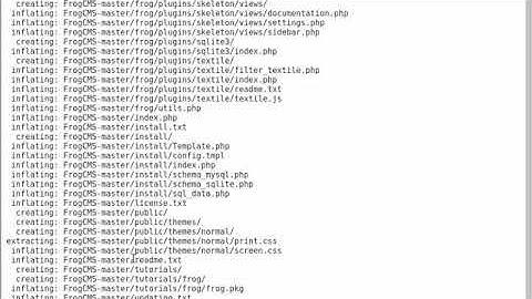 How to install Frog CMS in CentOS 7