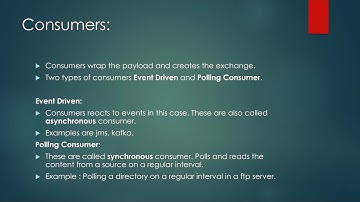 Producers and Consumers in Camel