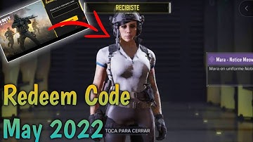 11 May 2022 Redeem Code | Codm Codes 2022 | Today Redeem Code Codm | New Redeem Code Codm