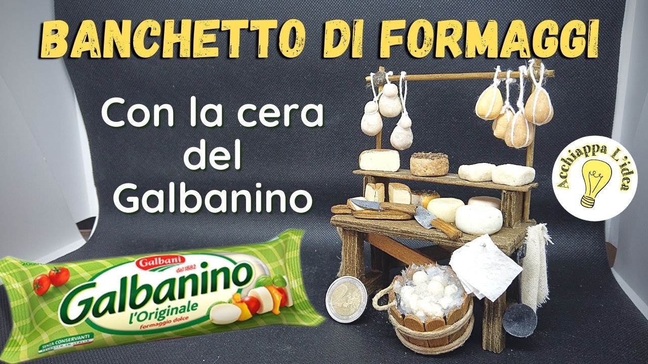 Banchetto di formaggi 🧀 minuteria per presepe di cera