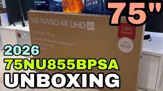 LG NANO 4K UHD AI 75NU855PBSA NEW 2026