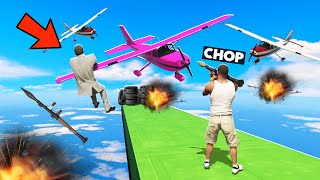 GTA 5 PLANES TOOK CHOP INTO THE SKY PLANES VS RPG CHALLENGE