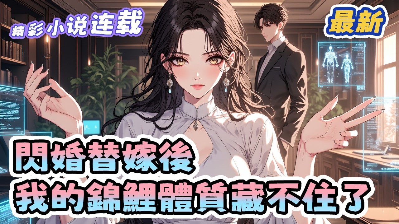 最新！《閃婚替嫁後，我的錦鯉體質藏不住了》被頂替的真千金，被迫嫁給車禍後生死未卜的沈家爺。全城都笑她是山裡來的土包子沖喜工具。卻不知，她隨手扎幾針，老爺子頑疾痊癒；隨便敲幾行代碼，對家系統癱瘓