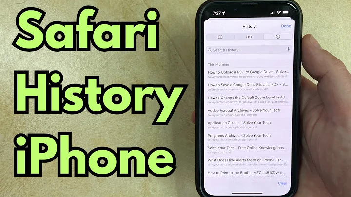 Safari History iPhone 13: How to Find and Clear it