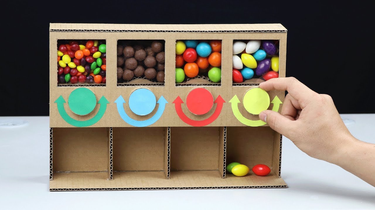 How to Make MULTI Candy Dispenser at Home DIY