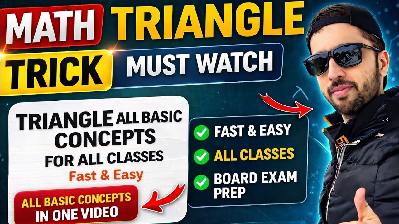 Top Master Triangle Master Triangle Chapter in 3 Minutes 🚀 | All Concepts + Short Tricks ...