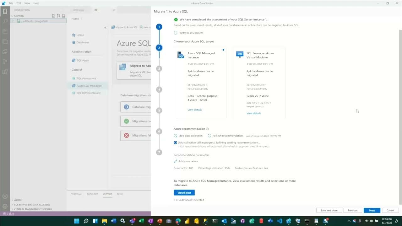 SQL Server migration to Azure using Azure Data Studio to assess ...