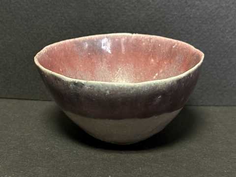 陶磁器 076: ぐい呑 047: 藤平寧 盃 夕しぐれ. Ceramic Guinomi, Sake